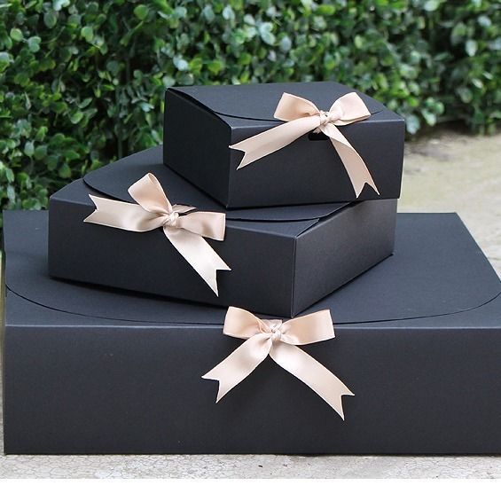 Square kraft gift box, image 3
