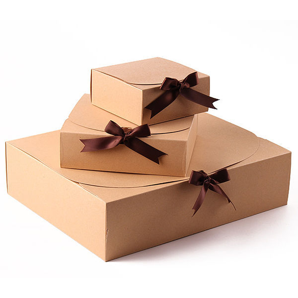 Square kraft gift box, image 4