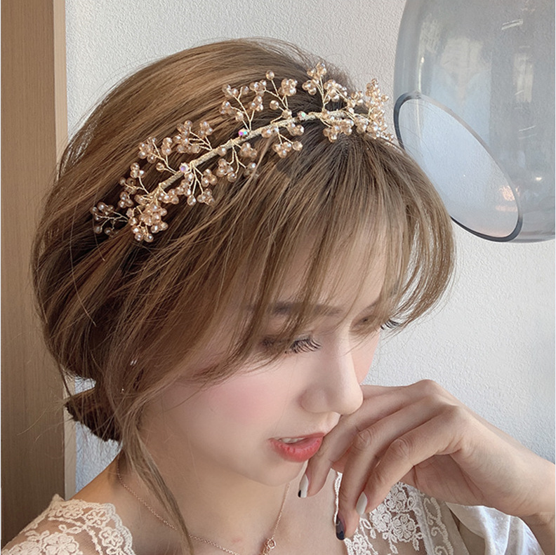 Versatile and elegant going out headdress hair accessories temperament retro bridal headband