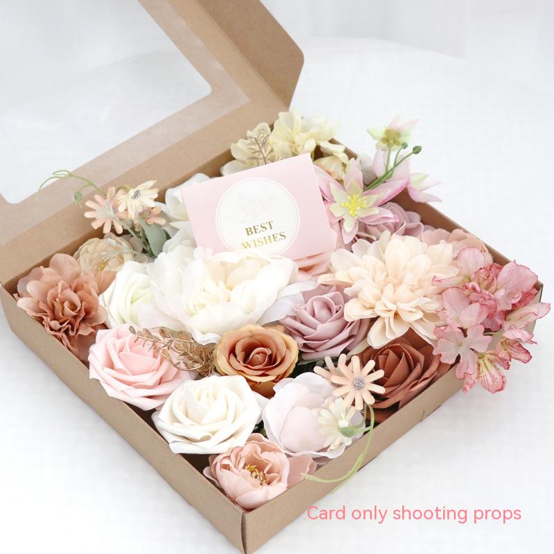Flower box wedding party gift wedding bridesmaid bridal bouquet, image 3
