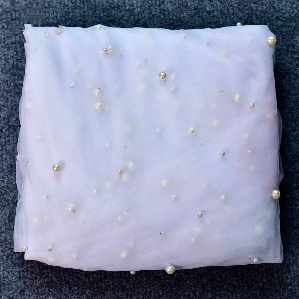Luxury heavy industry bridal pearl veil, image 4